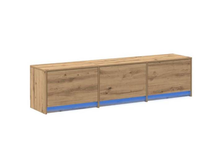 Armoire TV - Contemporain - Meuble TV Chêne artisanal Bois d'ingénierie 2551