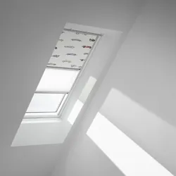 VELUX Verdunkelungs-Rollo Duo DFD M10 4654S Kids Rennautos, Schiene alu