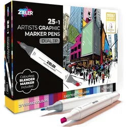 Zieler, Marker, Twin Markers 25 plus 1 pc. (26x)