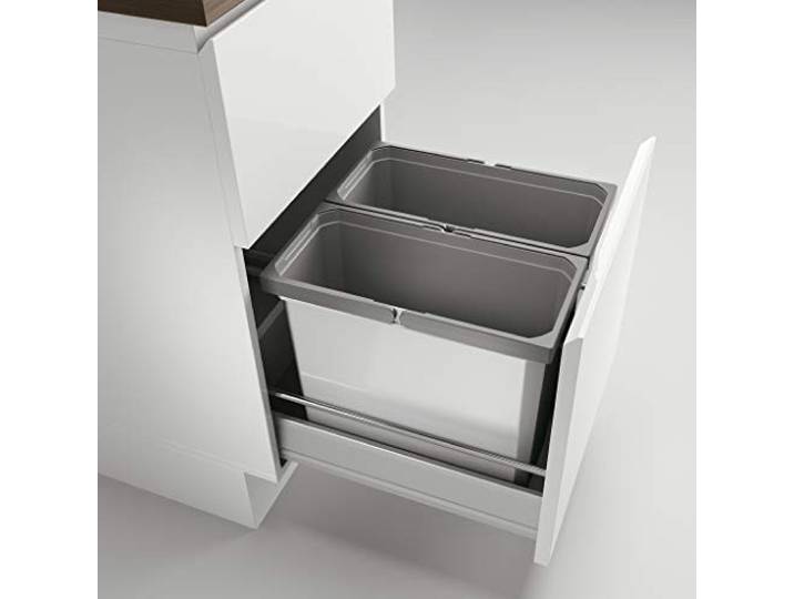 Naber Cox® Box 2T 450-2. Abfallsammler, hellgrau.