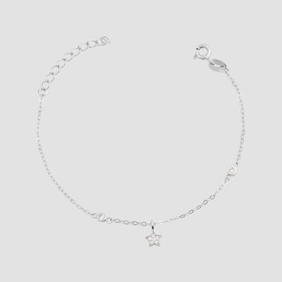 Kettenanhänger ADELIA´S "Anhänger – Stern Anhänger aus 925 Silber mit Zirkonia", silber, Schmuckanhänger, Damen, Silber 925 (Sterlingsilber), Kettenanhänger, Ideal als Geschenk für besondere Anlässe