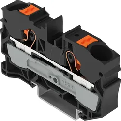 WAGO 2210-1205 - 2-Leiter-Durchgangsklemme, mit Drücker 10 mm2, schwarz