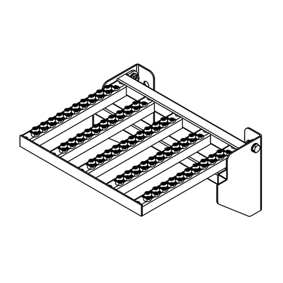 Hailo Professional Hailo Ruhepodest klappbar einteilig zur Wandmontage