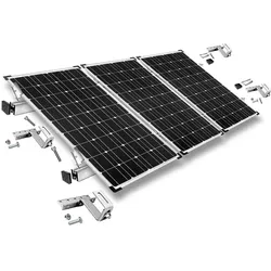 Befestigungskit mit Dachhaken 3-fach verstellbar (für Dachziegel) für Schrägdachmontage Solarpanele Rahmenhöhe 35mm | 3 | 35mm