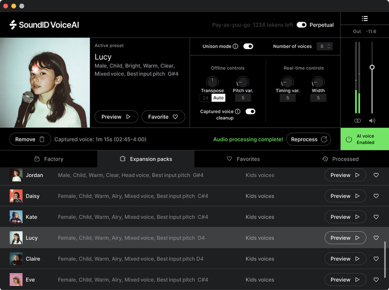 Sonarworks SoundID VoiceAI Kids Expansion