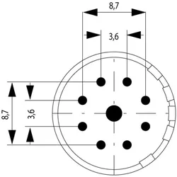 Weidmüller Kontakt SAI-M23-BE-9-F-G