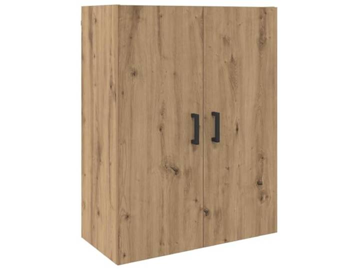 Wandschrank Artisan-Eiche 69,5 x 34 x 90 cm Holzwerkstoff mit Türen Metallgriffe, scharnier, wandmontiert, stabil, modern, minimalismus, regal