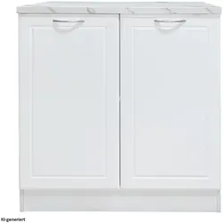 HTI-Living, Regal, Küchenunterschrank Jenna Country Weiss 80 cm (80 x 50 x 83 cm)