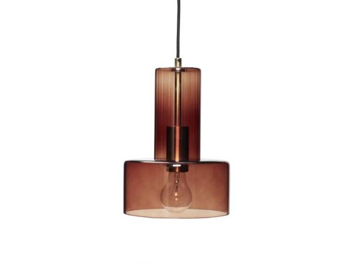 Hubsch Hanglamp glas - bruin
