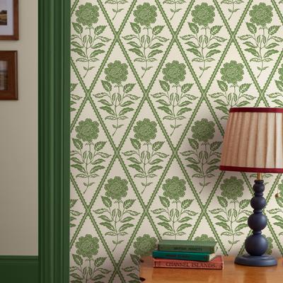 Vliestapete JOULES "Juliette Floral", grün, H:10m L:10m, Vlies, Tapeten, Design Tapeten