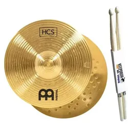 Meinl HCS13H HCS 13 Hi Hat Becken mit Drumsticks (13", Becken, HiHat), Becken