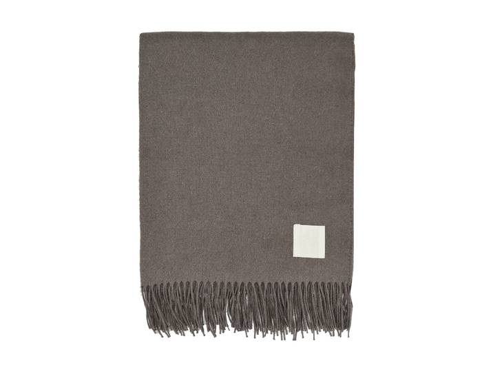 Scandi Living Plaid en coton Loom 125x170 cm Taupe