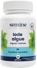 Oemine Iode Algue 60 Gélules - Pot 60 gélules