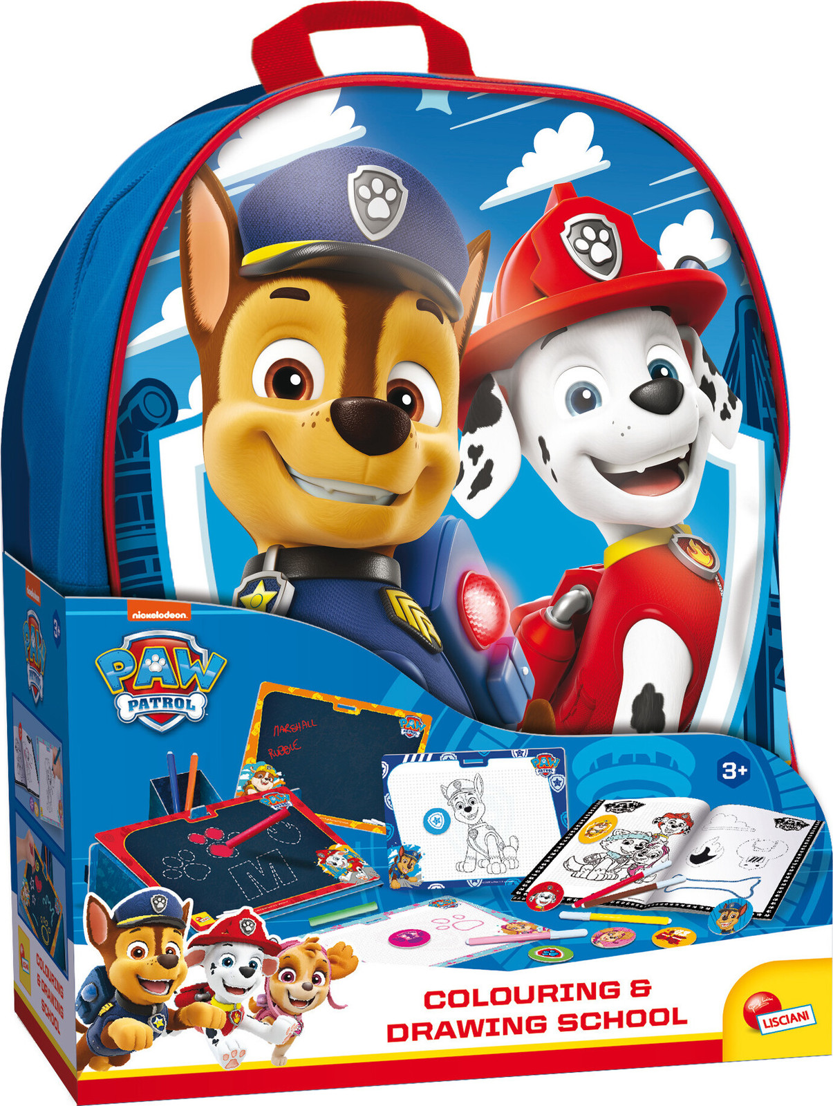 Lisciani Paw Patrol Teken- en knutselset met rugzak en kleurboek