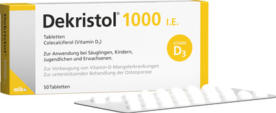 MIBE GmbH Arzneimittel DEKRISTOL 1.000 I.E. Tabletten 50 St 10068944