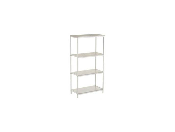 Étagère en bois et métal blanc 4 plateaux - 60x30x116cm