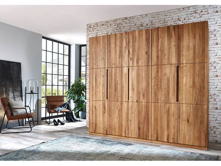 Massiver Drehtürenschrank 252cm Braun