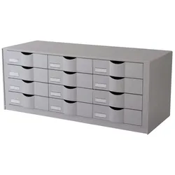 Paperflow 9H444L2.02 Schubladenelement für Rollladenschrank easyOffice grau