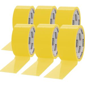 Office-Products Packband PP, gelb, 48mm x 46m, 6 Rollen