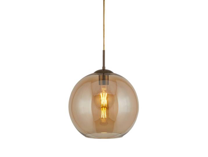 Searchlight Hängeleuchte Balls, Bernsteinfarben, Metall, Glas, 120 cm, höhenverstellbar, Lampen & Leuchten, Innenbeleuchtung, Hängeleuchten, Pendelleuchten