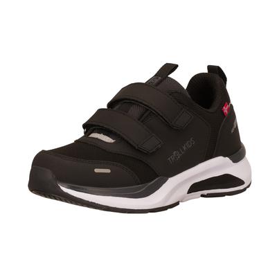 Outdoorschuh TROLLKIDS "KIDS FLEKKEFJORD HIKER", Kinder, Gr. 34, atmungsaktiv, schwarz-weiß (schwarz), Synthetik, Textil, Schuhe Outdoorschuh, wasserdicht