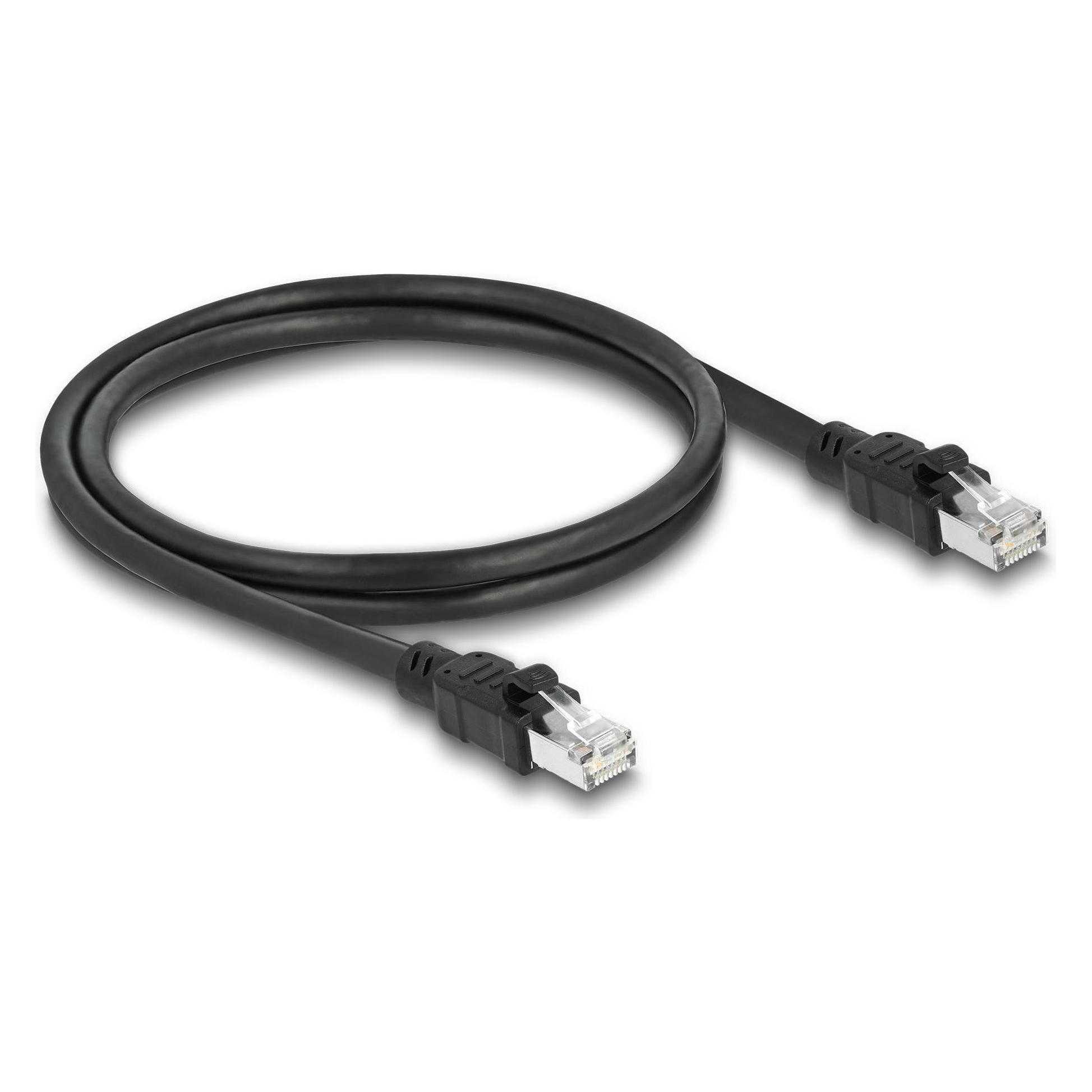 Delock Netzwerkkabel RJ45 Cat.6A F/UTP mit innerem Metallmantel 1 m (F/UTP, CAT6a, 1 m) (80113)