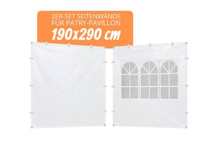 Relaxdays Pavillon-Seitenteile 2er Set