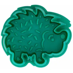 Städter Präge-Ausstecher Igel, Ausstechform, Plätzchenform, PP-Kunststoff, Grün, 4.5 cm, 171930