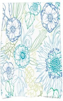 E by Design 18 x 30 Inch Zentangle 4 Color Floral Print Kitchen Towel