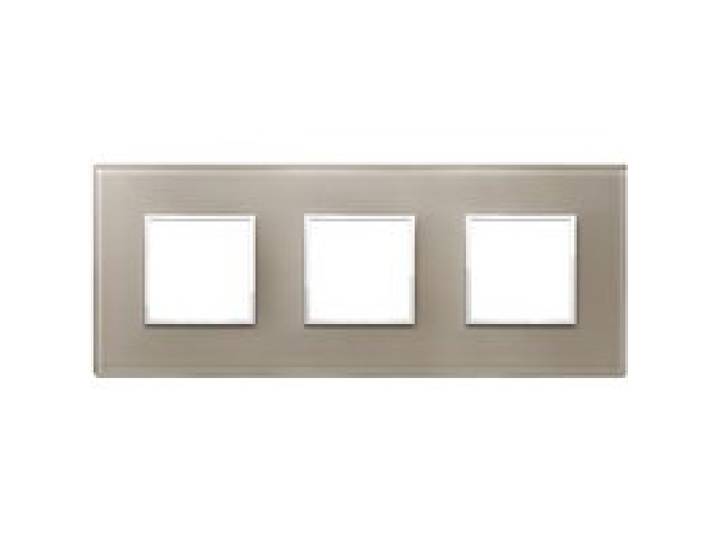 VIMAR - 21644.74 Plaque 6M (2+2+2) int71 opale brune