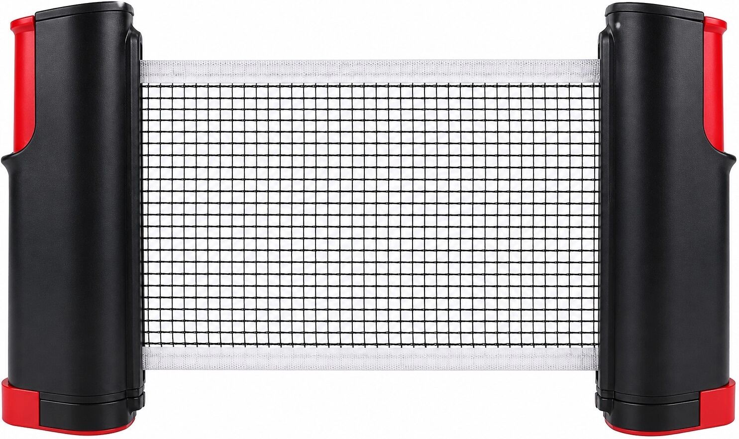 INF Filet rétractable pour tennis de table Noir + Rouge