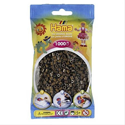 Vedes HAMA Perlen, braun, 1.000 Stück 207-12