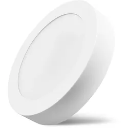 13W LED Aufputz Deckenlampe Panel Deckenleuchte Rund | 1020 Lumen | Ø 17 cm | Neutralweiß (4000 K)