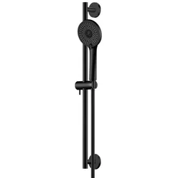 Steinberg Serie 340 Brausegarnitur 3401601S Stange 600mm, mit Handbrause 3-fach verstellbar, Brauseschlauch, Matt Black