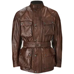 Belstaff Trialmaster Motorrad Lederjacke XL