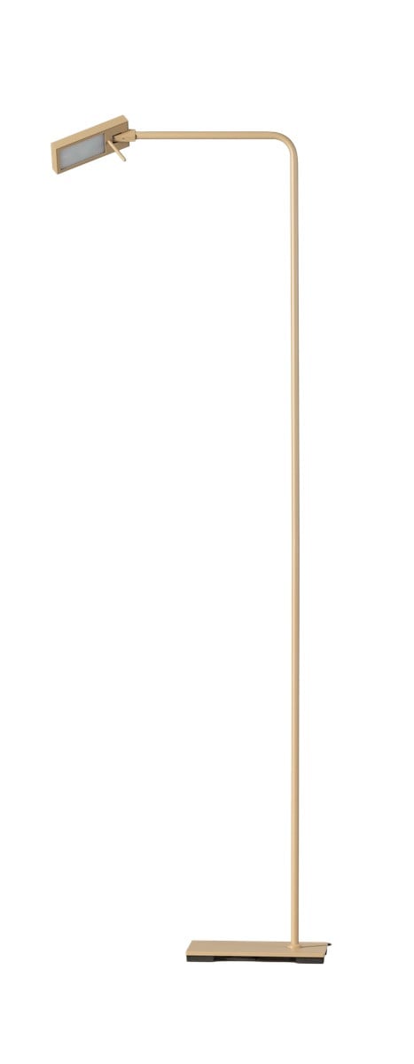 ETH Led vloerlamp Bart zand beige en goud/messing