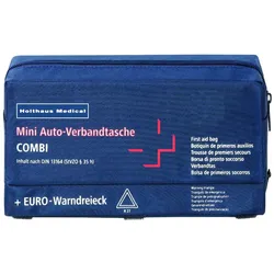Holthaus Medical Mini Verbandtasche Auto COMBI, gefüllt nach DIN 13164, blau 1 St