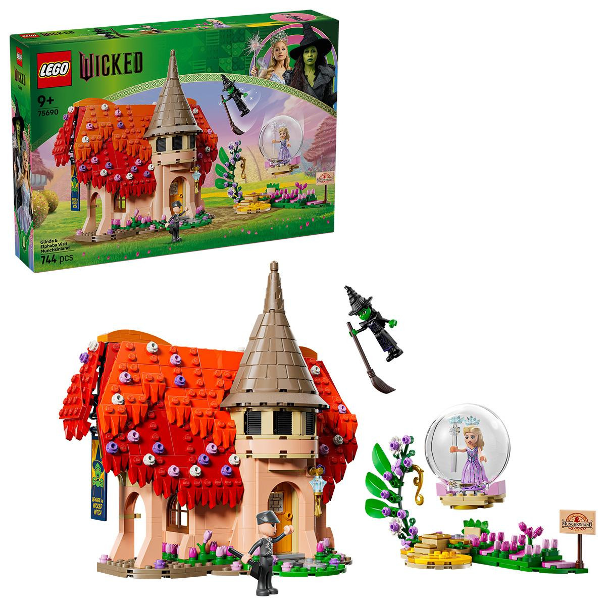 LEGO Wicked Glinda en Elphaba bezoeken Munchkinland 75690