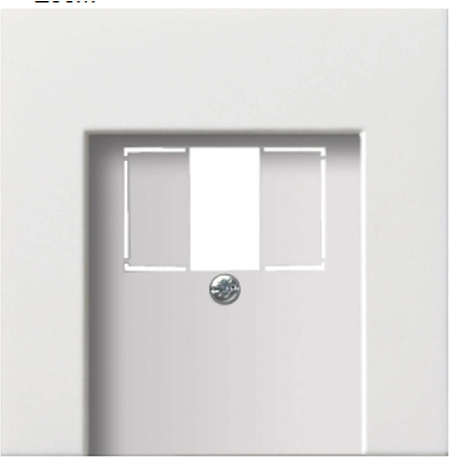 Gira afdekplaat voor TAE- en USB-wandcontactdozen, model 0276112, zuiverwit