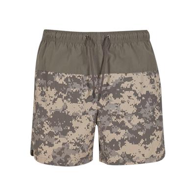 Badeshorts BRANDIT "Brandit Swimshort Basic", Herren, Gr. M, US-Größen, grün (olive, at, digital), 100% Nylon, Badehosen Badeshorts