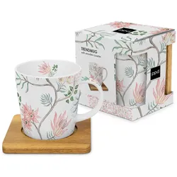 Henkelbecher FIORE TREND (DH 9x10 cm) - braun - DH 9x10 cm