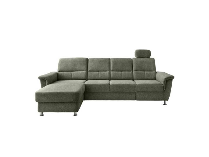 Ecksofa mit Relaxfunktion Parole Grün Chenille