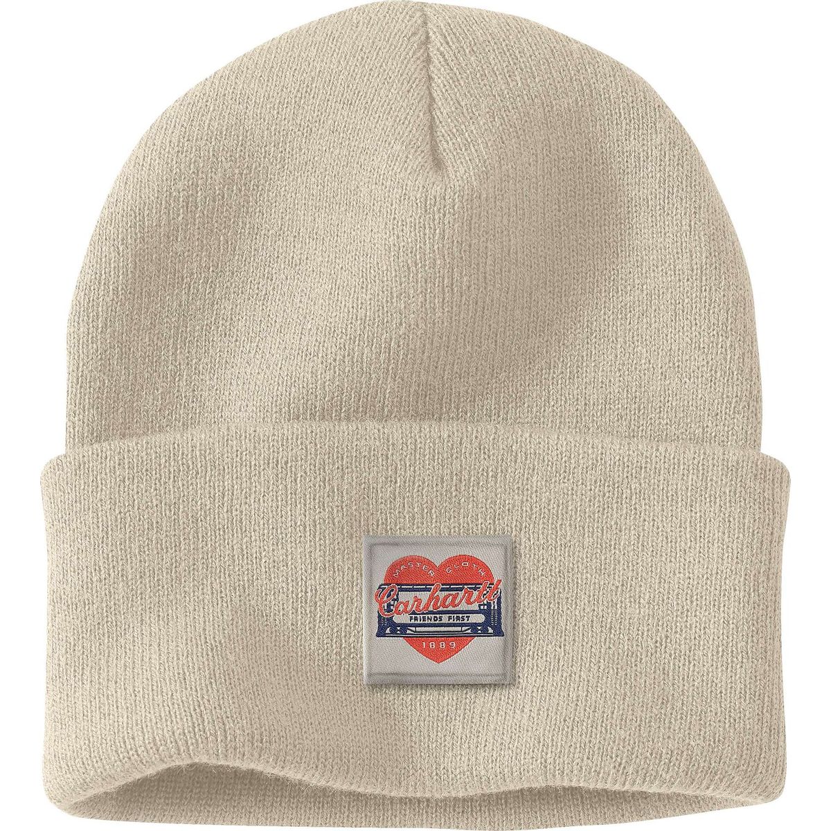 Carhartt Knit Heart Patch Beanie oat milk (A16) OS 107409-A16OS