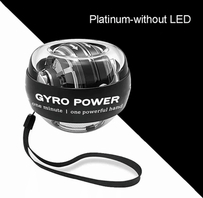 Inspire Essentials Wrist Strength Trainer Force Ball Grip Exercise Tool platinum Without Led