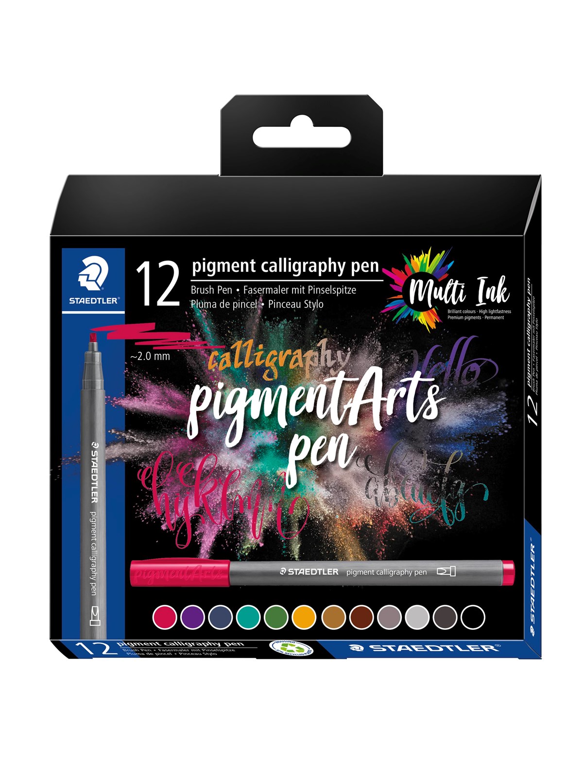 Staedtler Pigment calligraphy 375 "Calligraphy Set" 12 pcs. Cardboard box