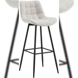 CLP Barhocker Dartford creme/Stoff