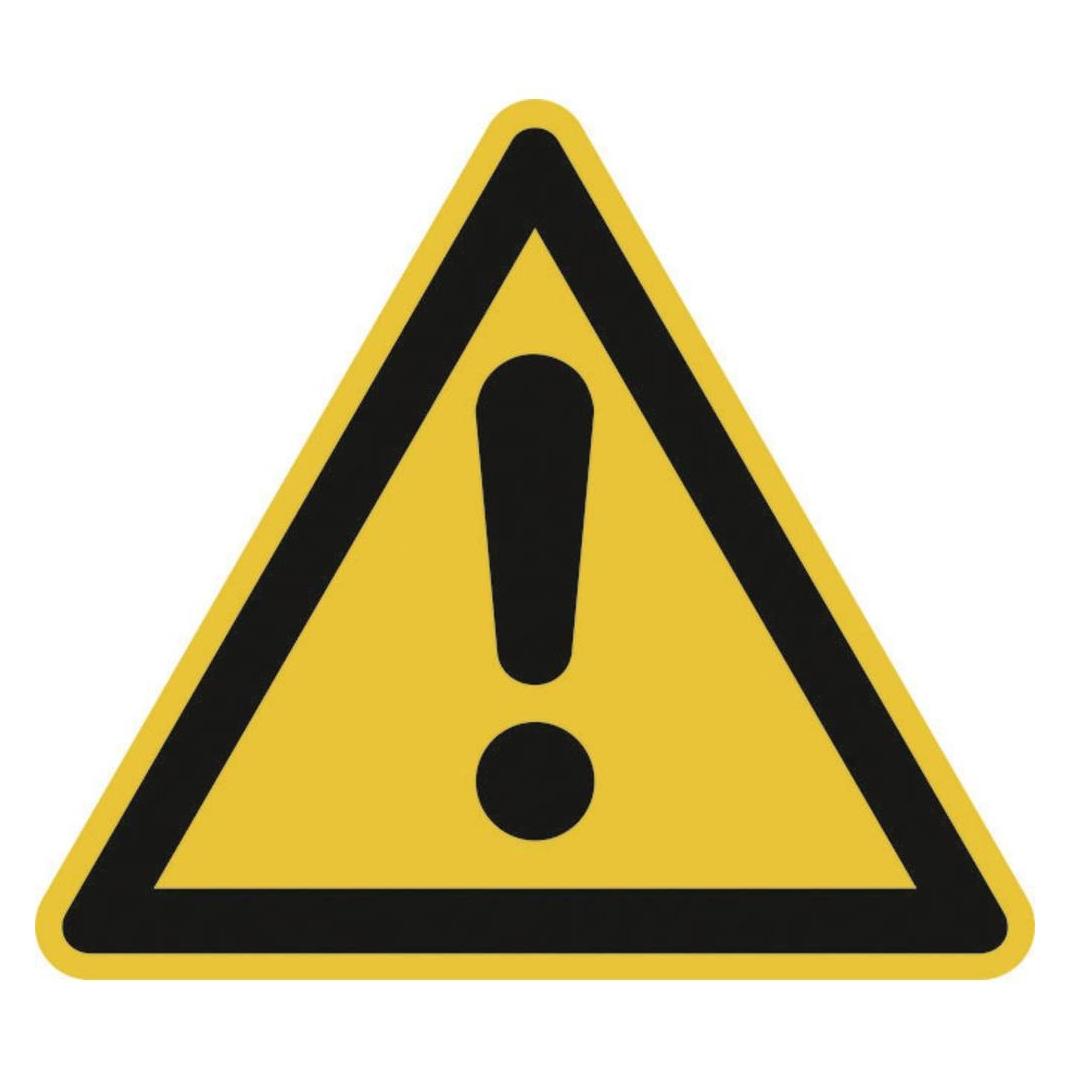 Magni Warnschild Folie SL 25 mm Warnung vor einer Gefahrenstelle 44 Stk.pro Bogen (4044589034403)