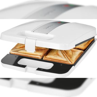 Clatronic ST3629 Sandwich-Toaster Wei?, Silber 263736