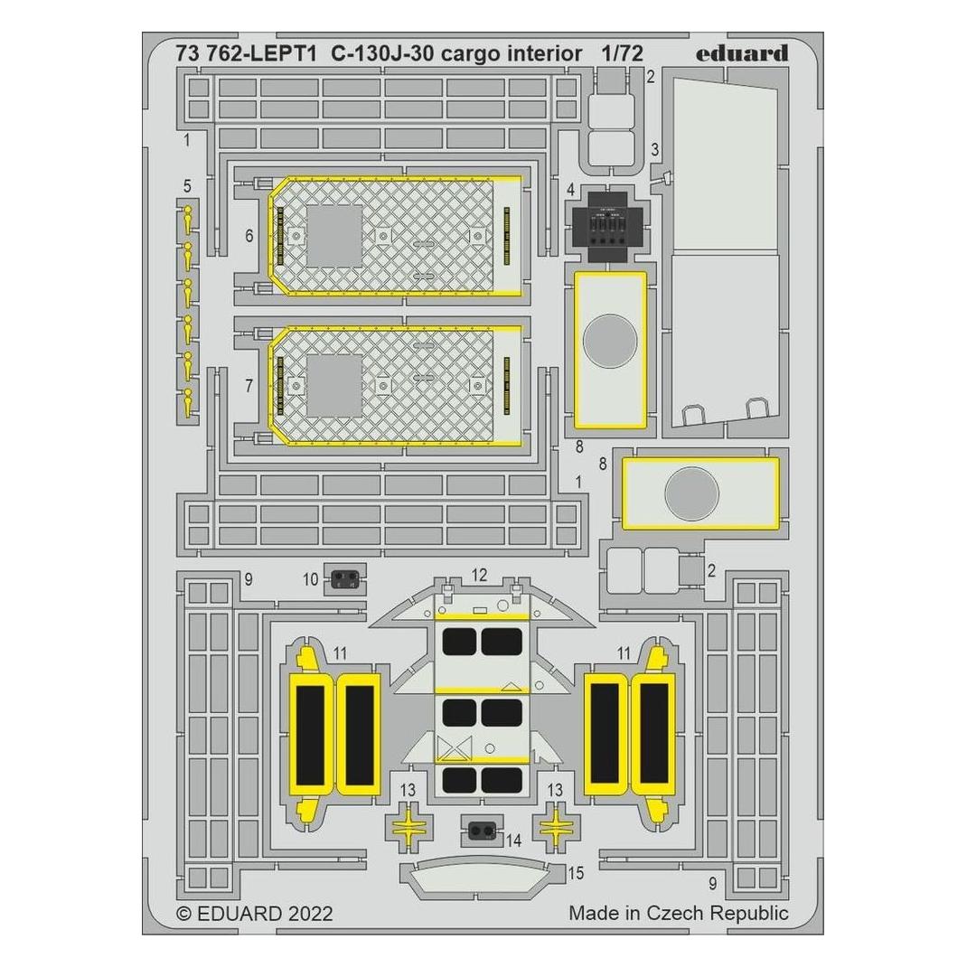 Eduard C-130J-30 cargo interior for ZVEZDA (73762)