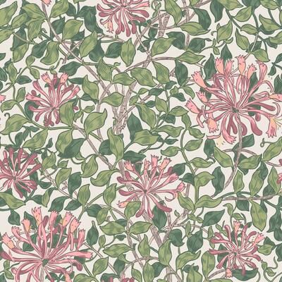 William Morris at Home William Morris Honeysuckle Blossom Wallpaper